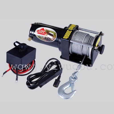 Towing winch with 3000LB electric winch 12V/24V SUV