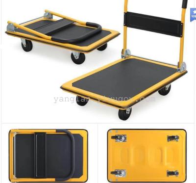 Folding truck portable luggage cart flat plate truck storage truck truck trailer