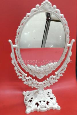 Oval nano-color desktop double-sided make-up mirror 0867 desktop double-sided lace mirror gift make-up mirror