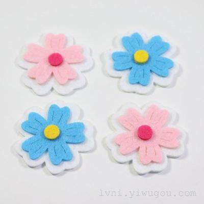 Non woven 5 petal flower fashion accessories accessories