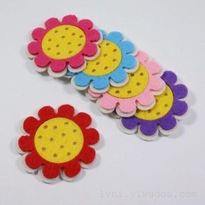 8CM non woven fabric buttons flowers fashion accessories accessories accessories