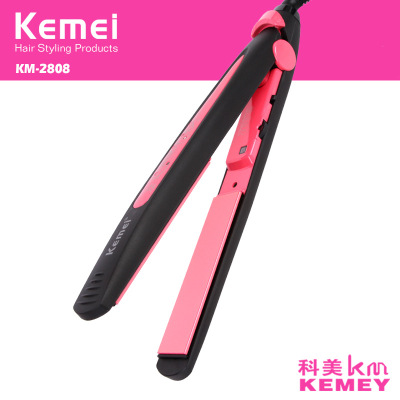KM-2808 pink color lady hair straightener in hair straightener 
