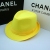 Fluorescent Billycock Stage Props Cap Qj102 Embroidered Candy Color Topper Fedora Hat