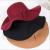 Pepper Korean Style Wool Broad-Brimmed Hat Autumn and Winter British Women's Wool Hat British Hat Wool-like Hat