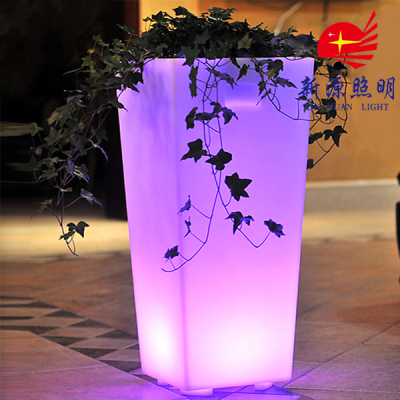 Atmospheric fashion villa courtyard Cafe Hotel LED decorated with flower pots / luminous bonsai / luminous furniture