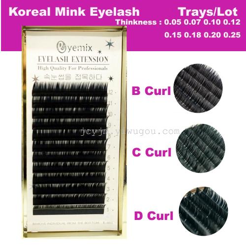 Korea Eyemix Grafting Eyelashes in Stock a Box of Length BCD Thickness Complete