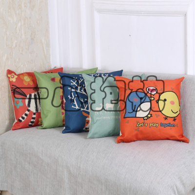 Cartoon pillow case pillow pillowcase pillow covers digital cushion cover.