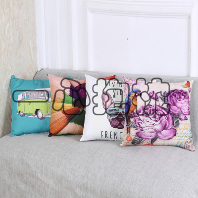 Printed cotton pillowcase pillow case with a digital cushion cover.