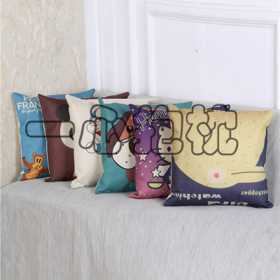 Cartoon animation sleep pillow pillow covers pillowcase pillow case cushion cover.