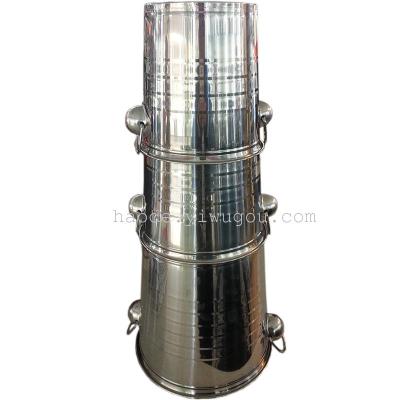 Stainless steel ice bucket family utility champagne bucket double ear ice bucket KTV ice bucket