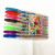 8 PCs Flip Boxed Flash Pen Fluorescent Pen Shiny Crystal Pen Graffiti Pen