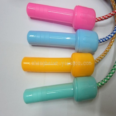 Jing super sports fitness equipment plastic handle torch handle cotton rope manufacturers direct sales