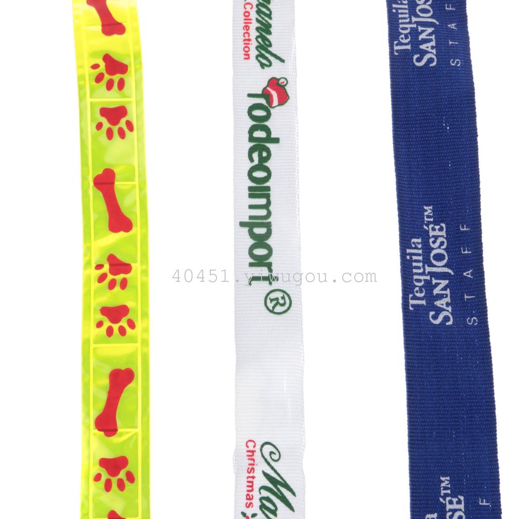 印花宠物带 宠物带子牵引绳 涤纶织带 仿尼龙宠物带