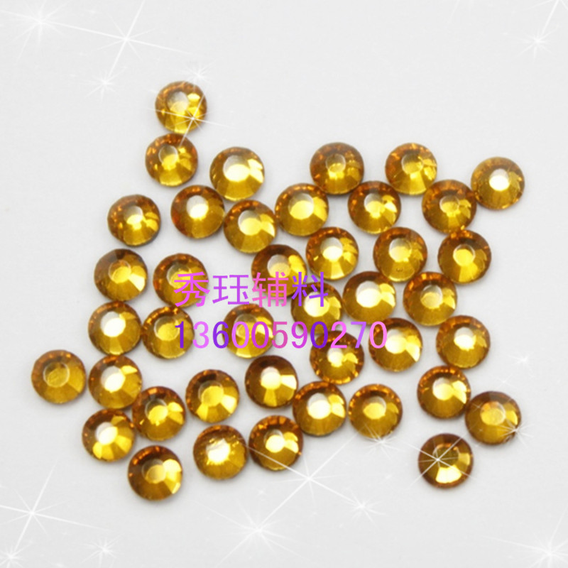 中东钻 DMC烫钻 SS16烟黄 仿捷克烫钻 
