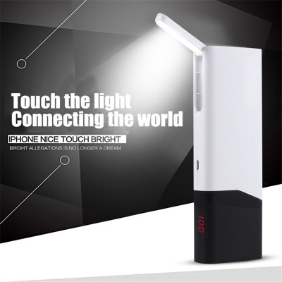 Portable 10400 Ma small desk lamp mobile power with LED lights.