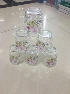 Glass Raindrop Cup Roast Flower Color Box