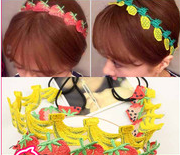 Korean fruit small fresh strawberry pineapple banana with 54 head hoop hoop