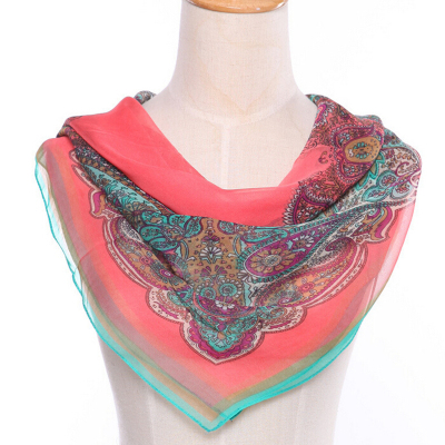 In spring and summer, qiao his lady small silk scarves chiffon scarf scarf.