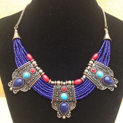 European and American Fashion Big Brand Alloy Bead Popular Necklace