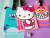 PVC smile grin pink cute cartoon children soft luggage tag