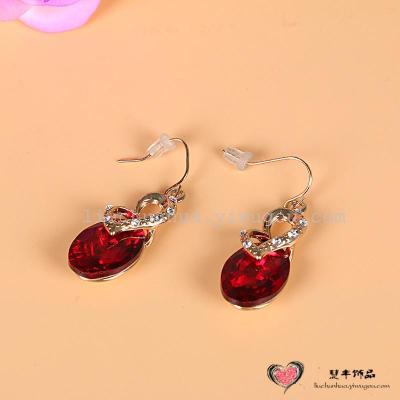 Fashion Europe and the United States Fashion Jewelry Vintage artificial gem Earrings