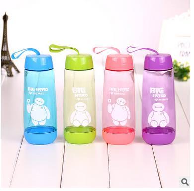 Convenient portable cup exquisite white stamp lovers cup quality PC transparent color handy cup explosion