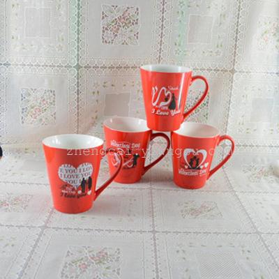 Ceramic coffee cup advertising Cup Valentine cups