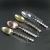 Stainless Steel Spoon Coffee Spoon Ladle Zinc Alloy Kitchenware Tableware Food Clip Exquisite European Style