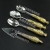 Stainless Steel Spoon Coffee Spoon Ladle Zinc Alloy Kitchenware Tableware Food Clip Exquisite European Style