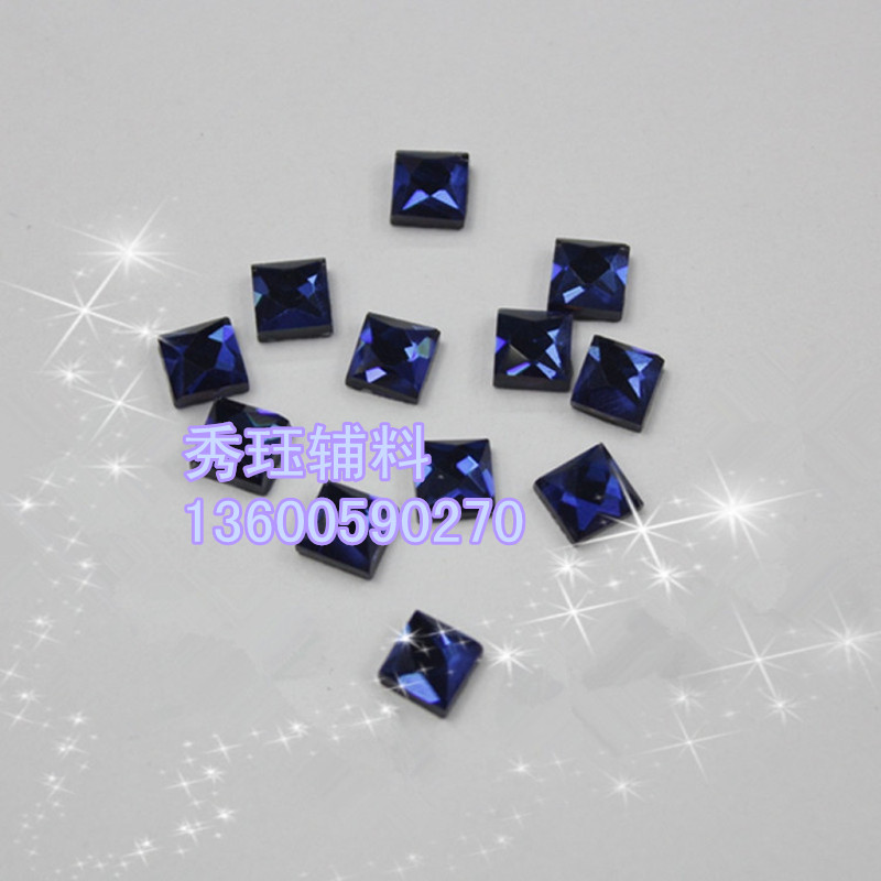 中东钻3*3正方平底烫钻 异形钻 diy美容钻
