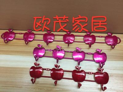 Creative Home 9.9 Yuan Ten Yuan Store Supply Distribution 8858 Apple 6 Multi Hook Rack