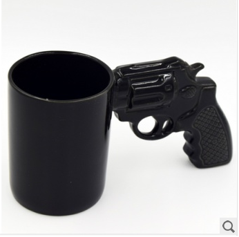 New Pistol Cup Revolver Water Cup Creative Porcelain Cup Mug