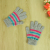 Winter children's gloves acrylic striped separate fingers gloves wholesale