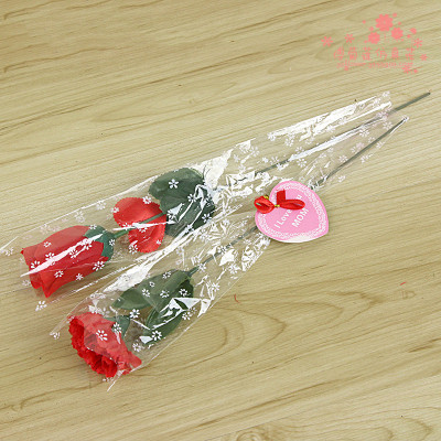 A simulation of single rose carnation flower wholesale the Qixi Festival Valentine's Day