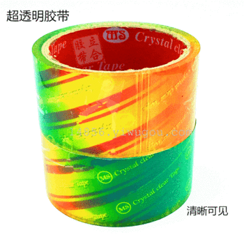 High strength transparent viscous self-adhesive sealing packing tape packing tape