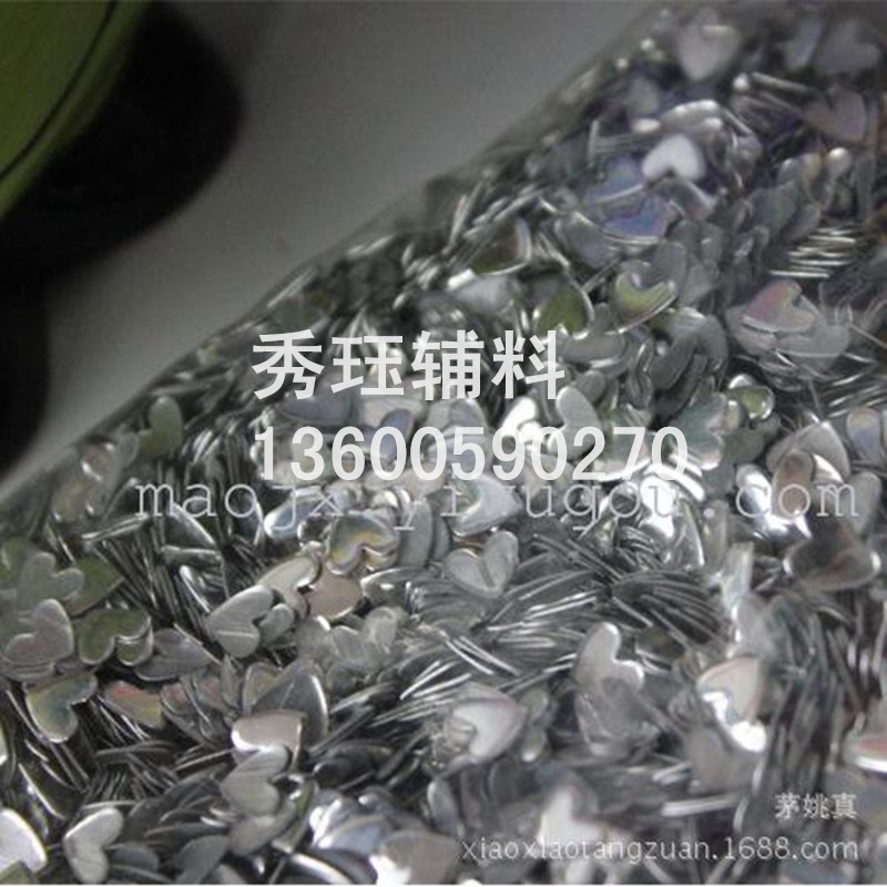 心形铝烫片铝平片 仿进口烫图烫片 饰品配件