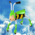 Children slide Walker bee ride on stroller-green 368