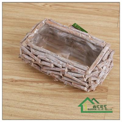 Branch wood flowerpot flowerpot fleshy plant pot pot creative wood