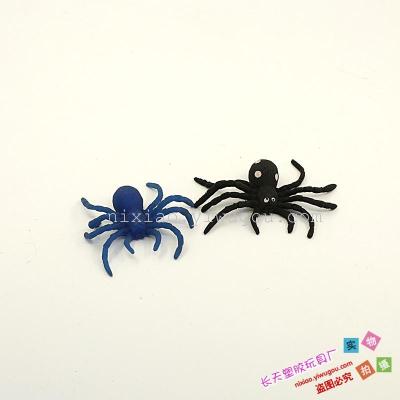 Scary spider toy environmental protection small spider plastic simulation animal toy for children