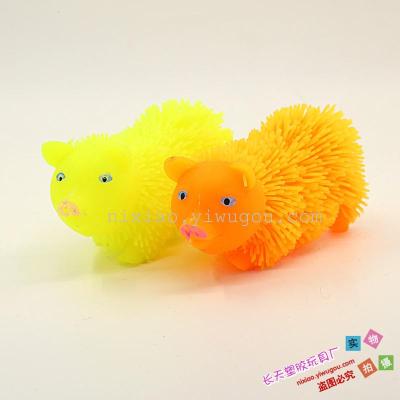 Children's toys wholesale cartoon cute little pig ball elastic ball toys