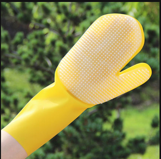 Oversleeve Long Gloves Bath Brush Bath Brush Pet Products Bath Brush Lazy with One Hand and Right Hand
