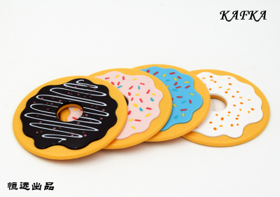 The new cookie coasters insulation pad silicone Coaster Set 4