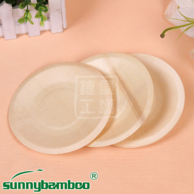 Boutique manufacturers selling disposable wooden flatware wood sushi plate birthday party wooden disc
