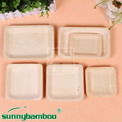 Disposable tableware manufacturers supply wooden wooden wooden sushi birthday party