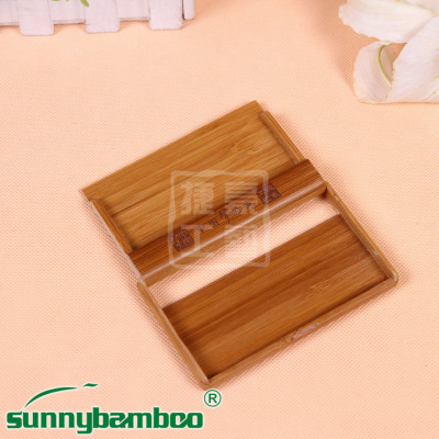 Portable bamboo crafts bamboo business card holder card case