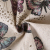 Nifty butterfly pattern hemp printed cotton and linen fabric