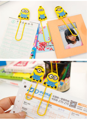 PVC cute cartoon Mini yellow glue soft bookmark
