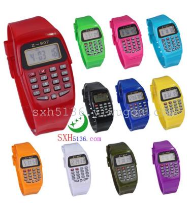 907 watch manufacturers ultra-thin calculator watch wholesale electronic examination of the computer