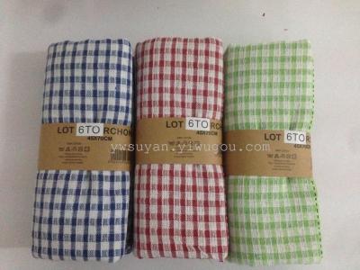 Yarn-dyed tea towel, dish cloth