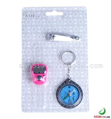 Counter nail clippers promotional kit nail clippers counter compass set gift
